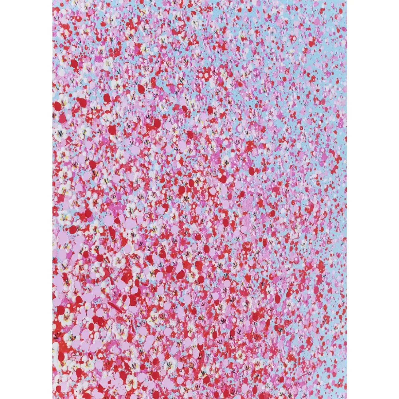 Bilder-KARE Design Bild Touched Flower Boat Blau Pink 80X100Cm