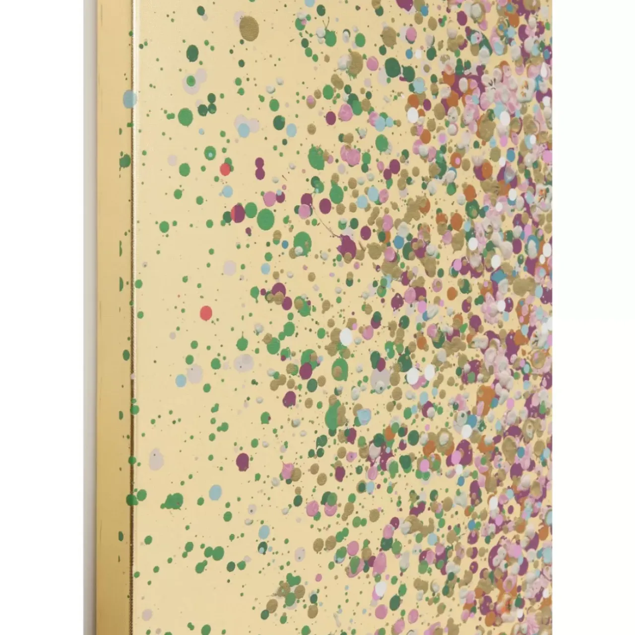 Bilder-KARE Design Bild Touched Flower Boat Gold Pink 100X80Cm