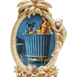 Deko & Geschenkartikel-KARE Design Bilderrahmen Climbing Monkey Gold 17X26Cm