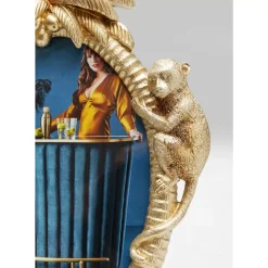 Deko & Geschenkartikel-KARE Design Bilderrahmen Climbing Monkey Gold 17X26Cm