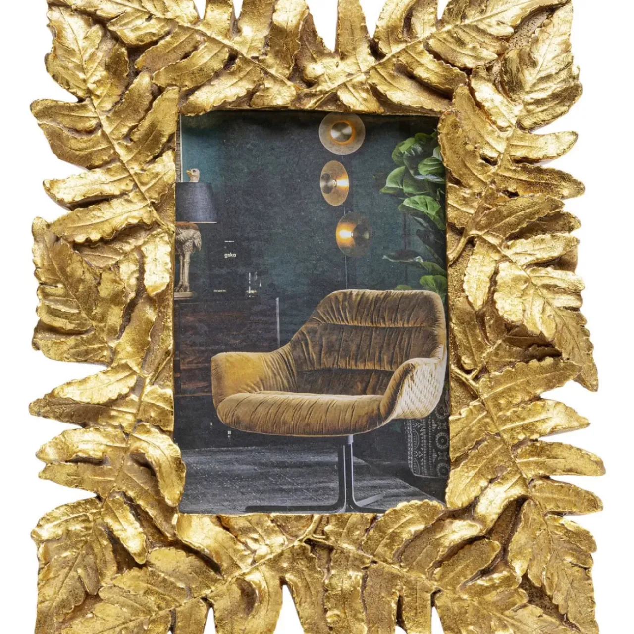 Deko & Geschenkartikel-KARE Design Bilderrahmen Gold Leaves