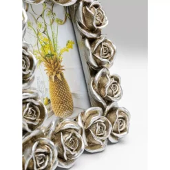 Deko & Geschenkartikel-KARE Design Bilderrahmen Romantic Rose Silber 11X13Cm
