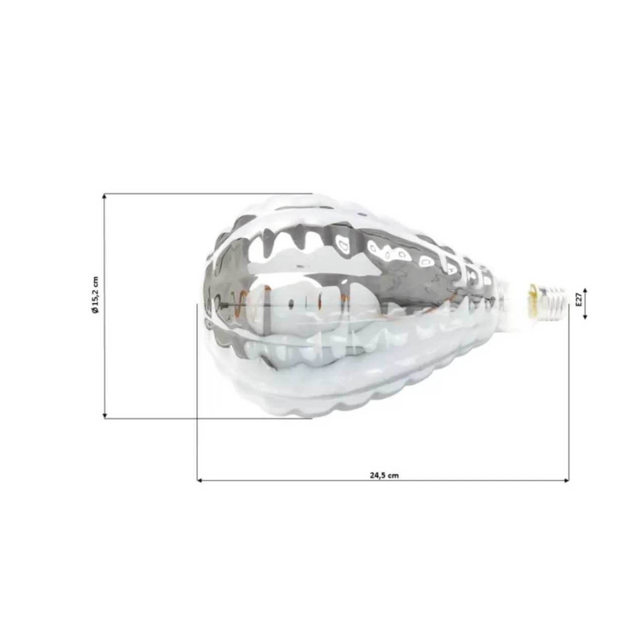 Leuchtmittel-KARE Design Birne Riffle Ball Led