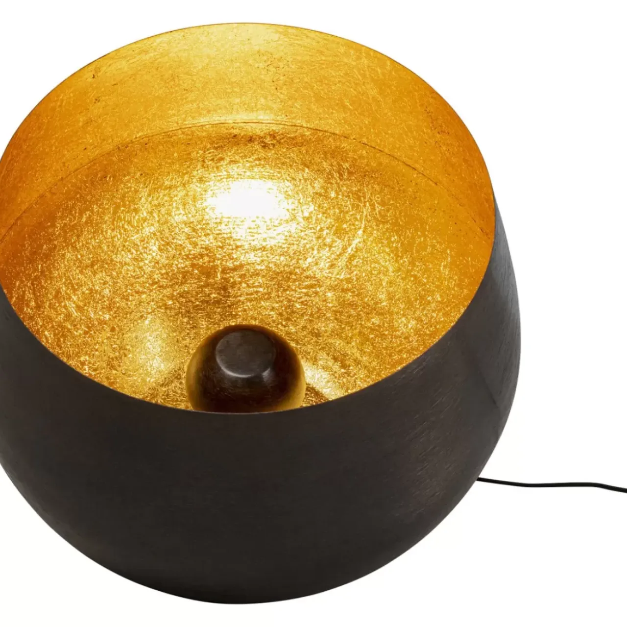 Steh & Bodenleuchten-KARE Design Bodenleuchte Apollon Smooth Schwarz O50Cm
