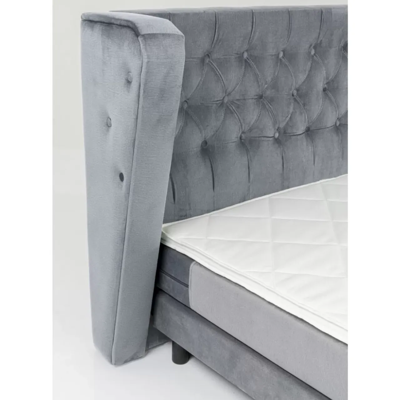 Betten-KARE Design Boxspringbett Benito Moon Grau 160X200Cm