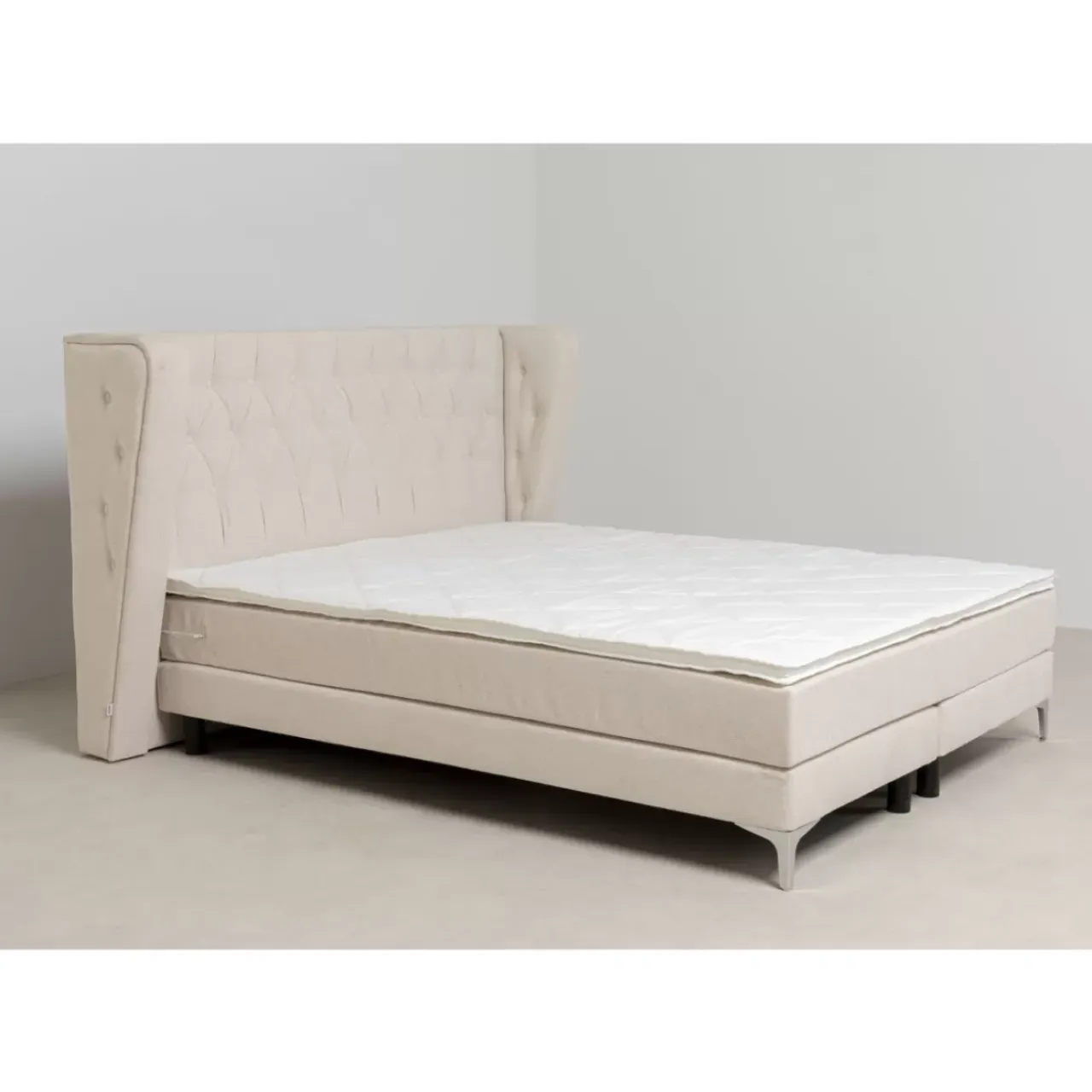 Betten-KARE Design Boxspringbett Benito Moon Creme 180X200Cm