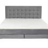 Betten-KARE Design Boxspringbett Benito Star Grau 160X200Cm