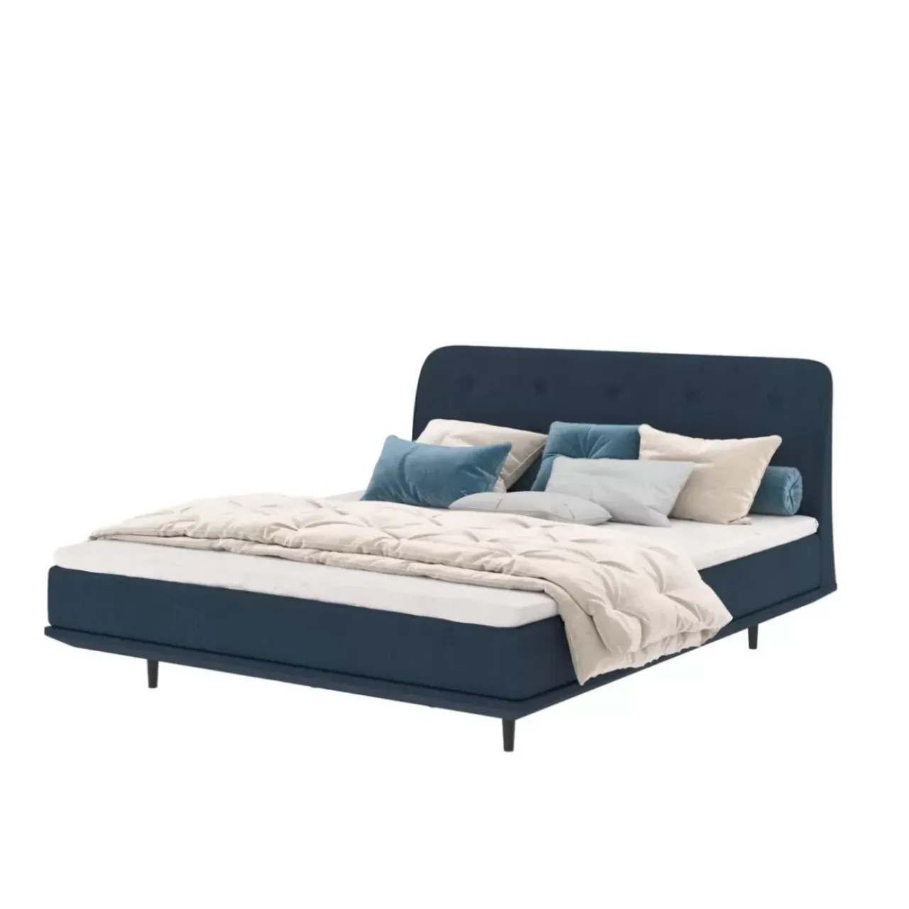 Betten-KARE Design Boxspringbett Luna Blau 180X200Cm