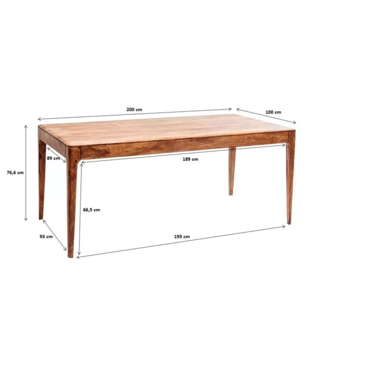 Tische-KARE Design Brooklyn Nature Tisch 200X100Cm