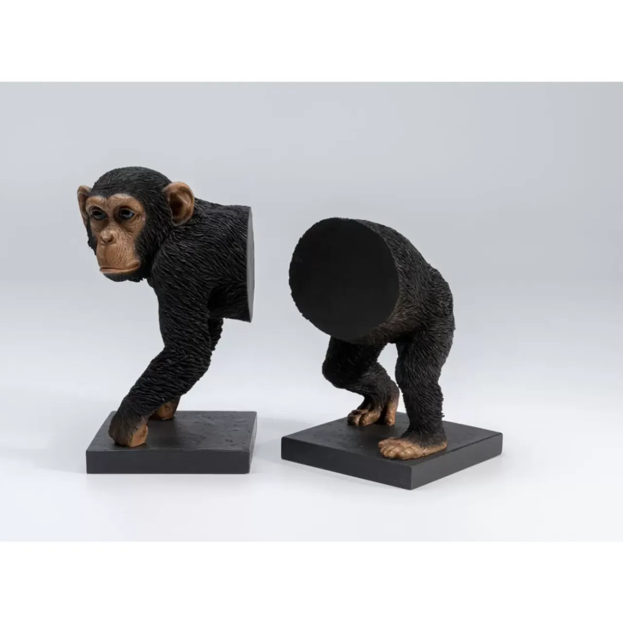 Deko & Geschenkartikel-KARE Design Buchstutze Chimp (2/Set)
