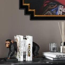 Deko & Geschenkartikel-KARE Design Buchstutze Chimp (2/Set)