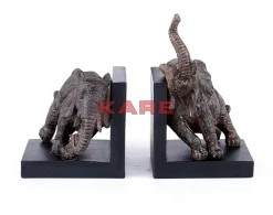 Deko & Geschenkartikel-KARE Design Buchstutze Elephants 25 (2/Set)