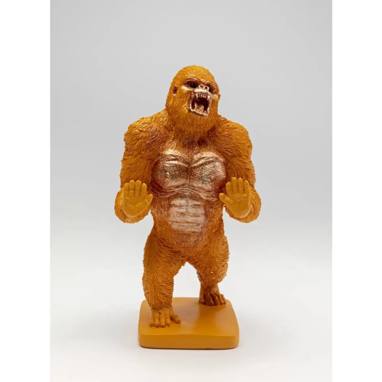 Deko & Geschenkartikel-KARE Design Buchstutze Gorilla Orange (2/Set)
