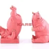 Deko & Geschenkartikel-KARE Design Buchstutze Hippo Pink (2/Set)