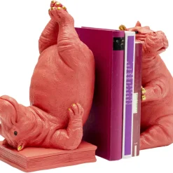 Deko & Geschenkartikel-KARE Design Buchstutze Hippo Pink (2/Set)