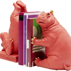 Deko & Geschenkartikel-KARE Design Buchstutze Hippo Pink (2/Set)