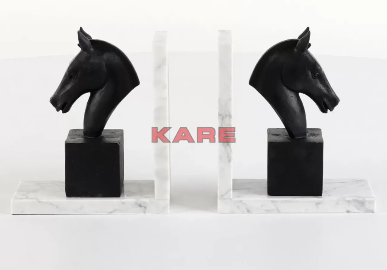 Deko & Geschenkartikel-KARE Design Buchstutze Horse (2/Set)