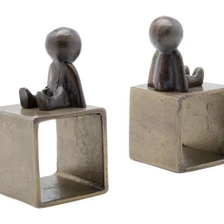 Deko & Geschenkartikel-KARE Design Buchstutze Little Males (2/Set)