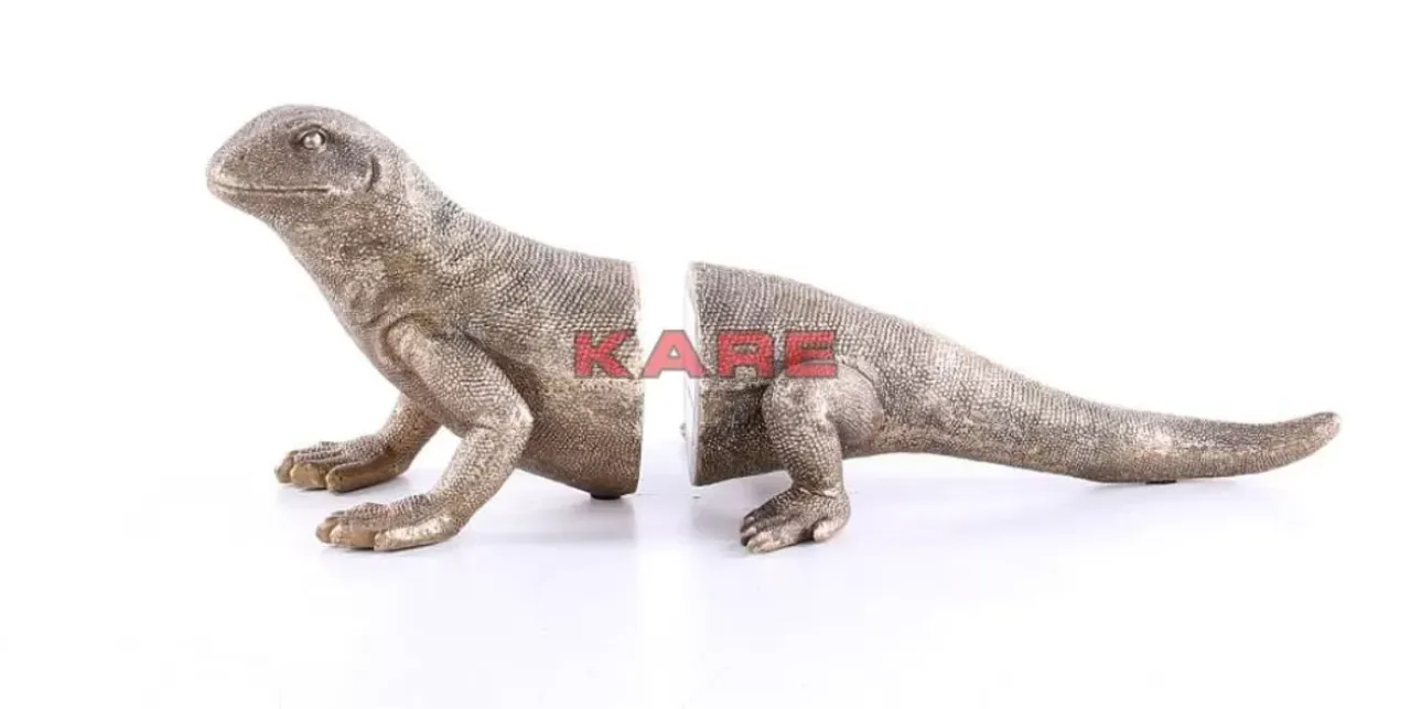 Deko & Geschenkartikel-KARE Design Buchstutze Lizard (2/Set)