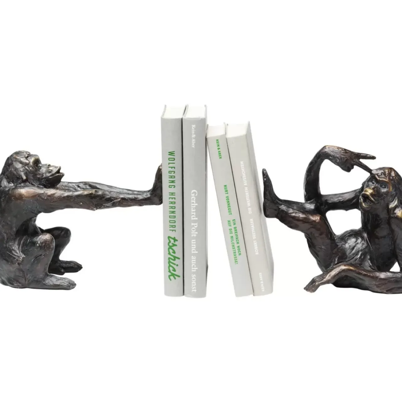 Deko & Geschenkartikel-KARE Design Buchstutze Monkey (2/Set)
