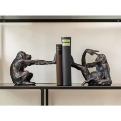 Deko & Geschenkartikel-KARE Design Buchstutze Monkey (2/Set)
