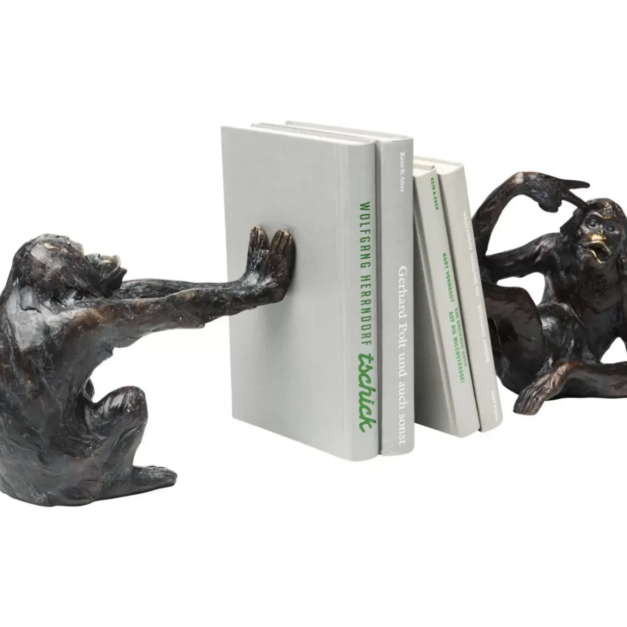 Deko & Geschenkartikel-KARE Design Buchstutze Monkey (2/Set)