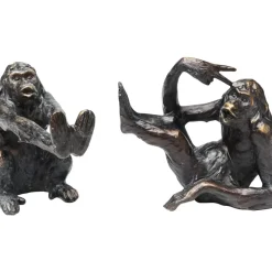 Deko & Geschenkartikel-KARE Design Buchstutze Monkey (2/Set)