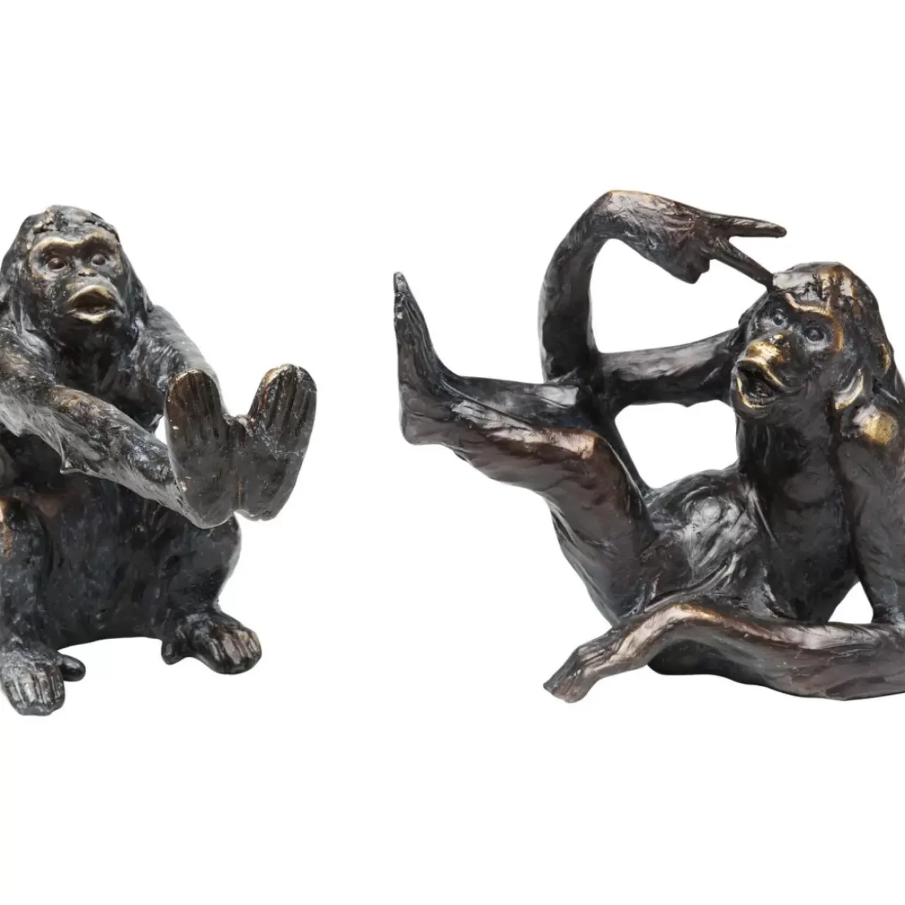 Deko & Geschenkartikel-KARE Design Buchstutze Monkey (2/Set)
