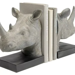 Deko & Geschenkartikel-KARE Design Buchstutze Rhino (2/Set)