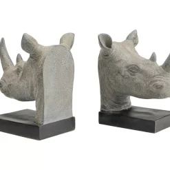 Deko & Geschenkartikel-KARE Design Buchstutze Rhino (2/Set)