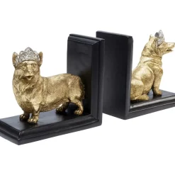Deko & Geschenkartikel-KARE Design Buchstutze Royal Standing Corgi (2/Set)