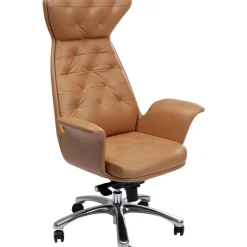 Stühle-KARE Design Burodrehstuhl Brady Silber