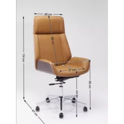 Stühle-KARE Design Burodrehstuhl High Bossy