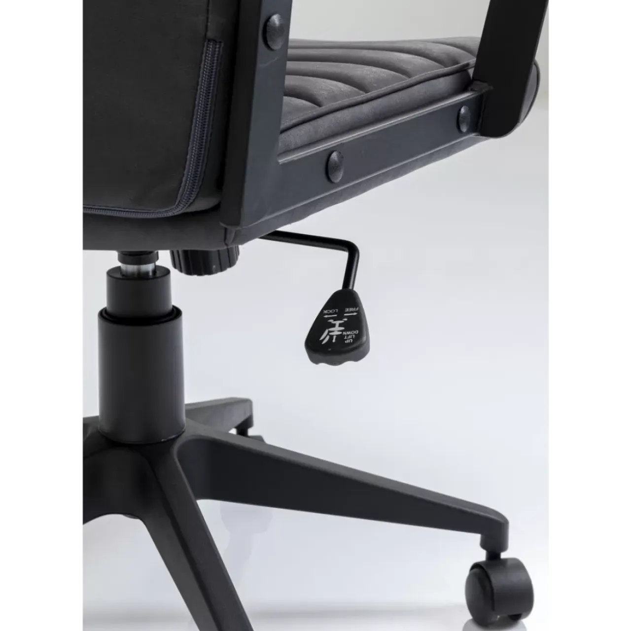 Stühle-KARE Design Burodrehstuhl Labora High Schwarz