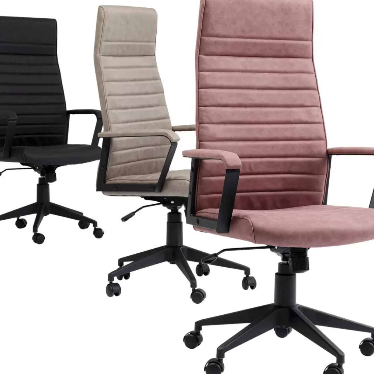 Stühle-KARE Design Burodrehstuhl Labora High Pebble