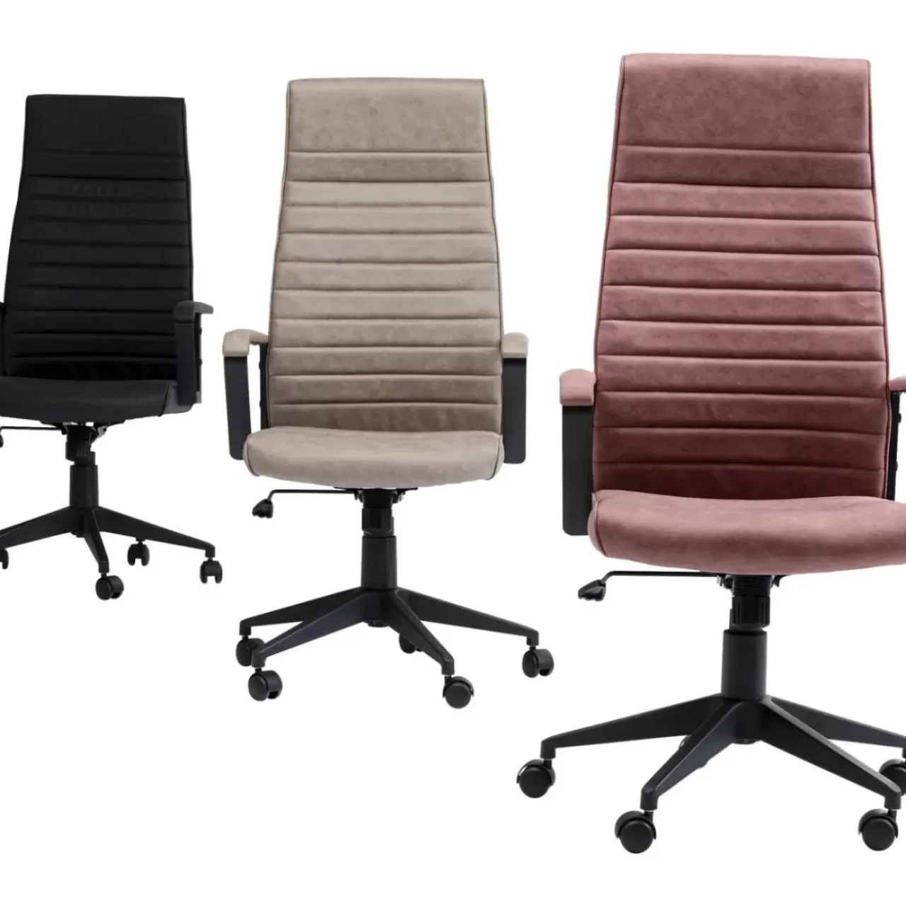 Stühle-KARE Design Burodrehstuhl Labora High Pebble