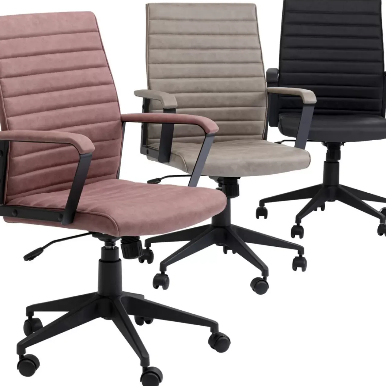 Stühle-KARE Design Burodrehstuhl Labora Pebble