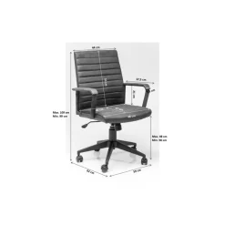 Stühle-KARE Design Burodrehstuhl Labora Pebble
