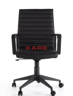 Stühle-KARE Design Burodrehstuhl Labora Schwarz