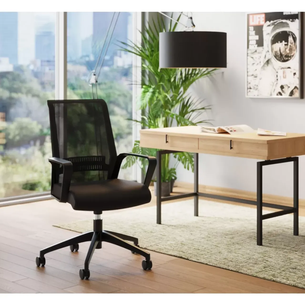 Stühle-KARE Design Burodrehstuhl Max Schwarz
