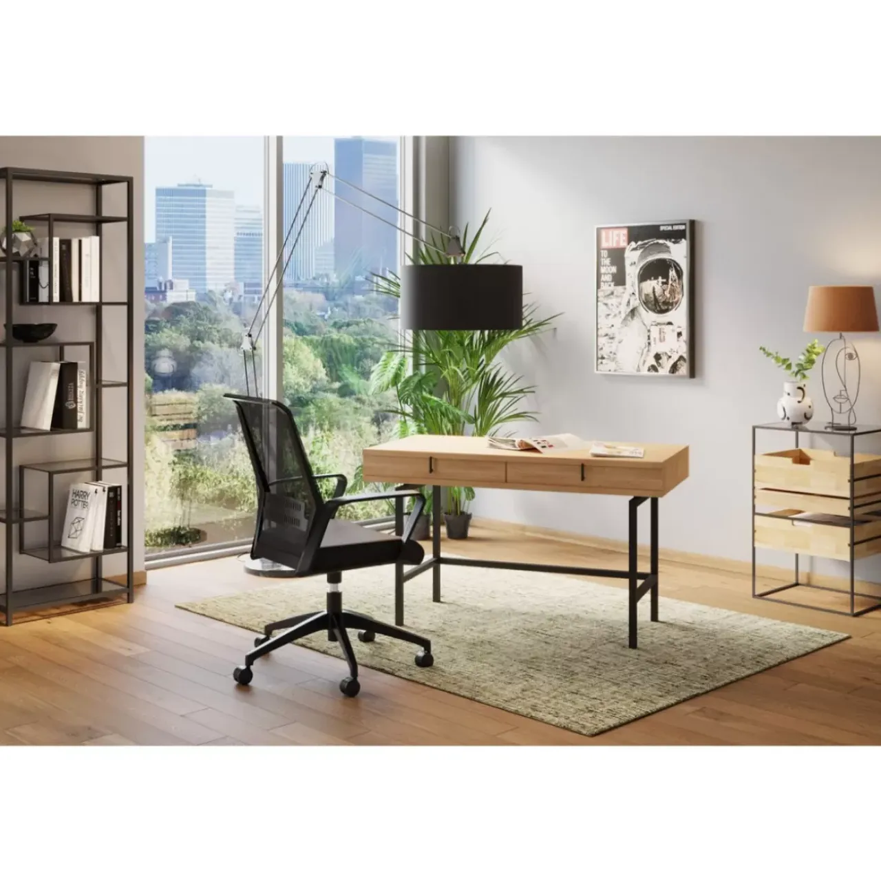 Stühle-KARE Design Burodrehstuhl Max Schwarz