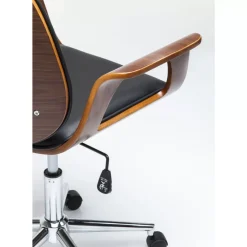 Stühle-KARE Design Burodrehstuhl Patron Walnut