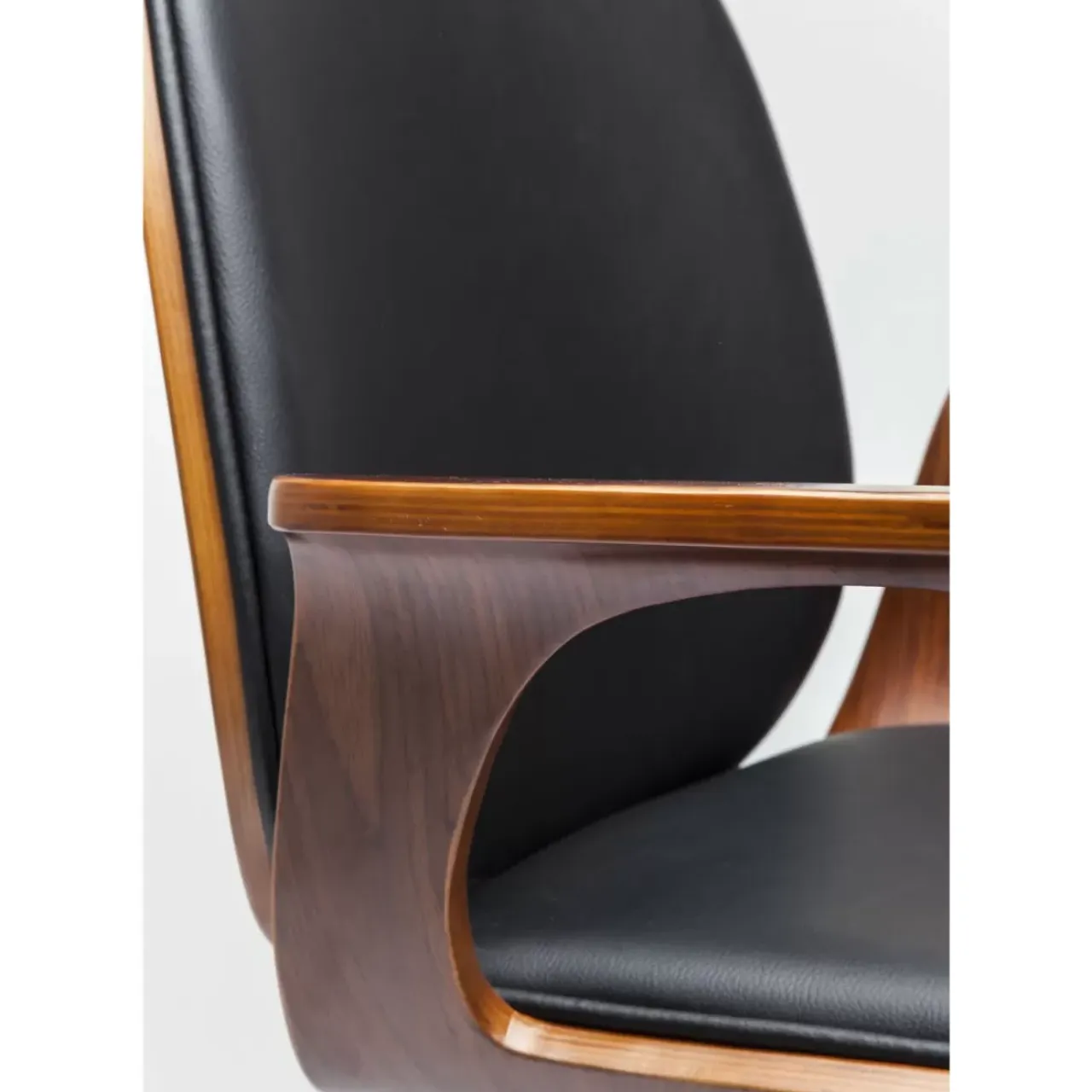 Stühle-KARE Design Burodrehstuhl Patron Walnut