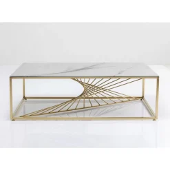 Tische-KARE Design Couchtisch Art Marble Glass 140X70Cm