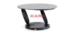 Tische-KARE Design Couchtisch Beverly Schwarz 133X80Cm