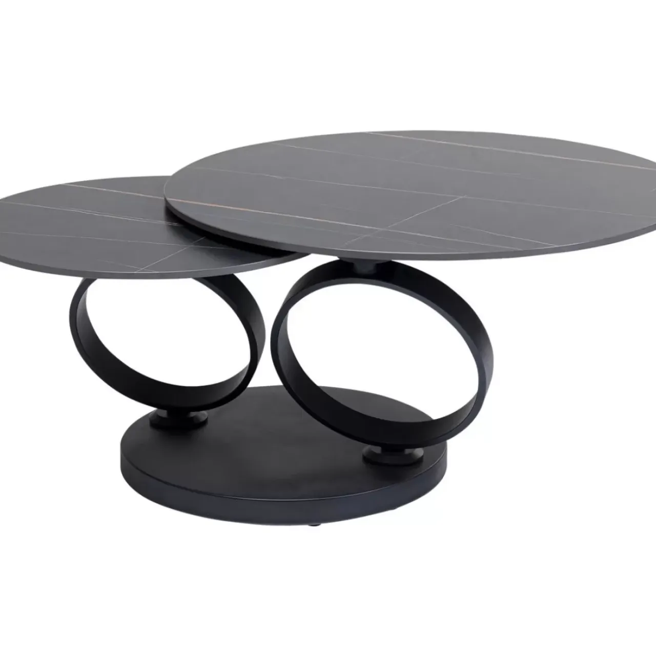 Tische-KARE Design Couchtisch Beverly Schwarz 133X80Cm