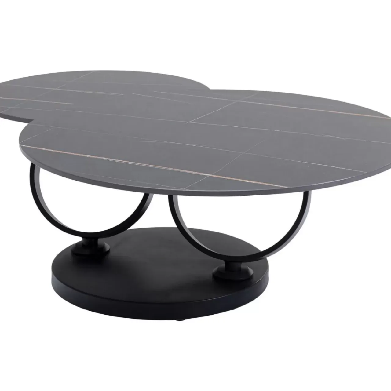 Tische-KARE Design Couchtisch Beverly Schwarz 133X80Cm