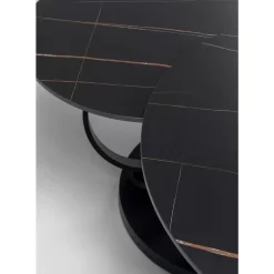 Tische-KARE Design Couchtisch Beverly Schwarz 133X80Cm