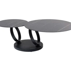 Tische-KARE Design Couchtisch Beverly Schwarz 133X80Cm
