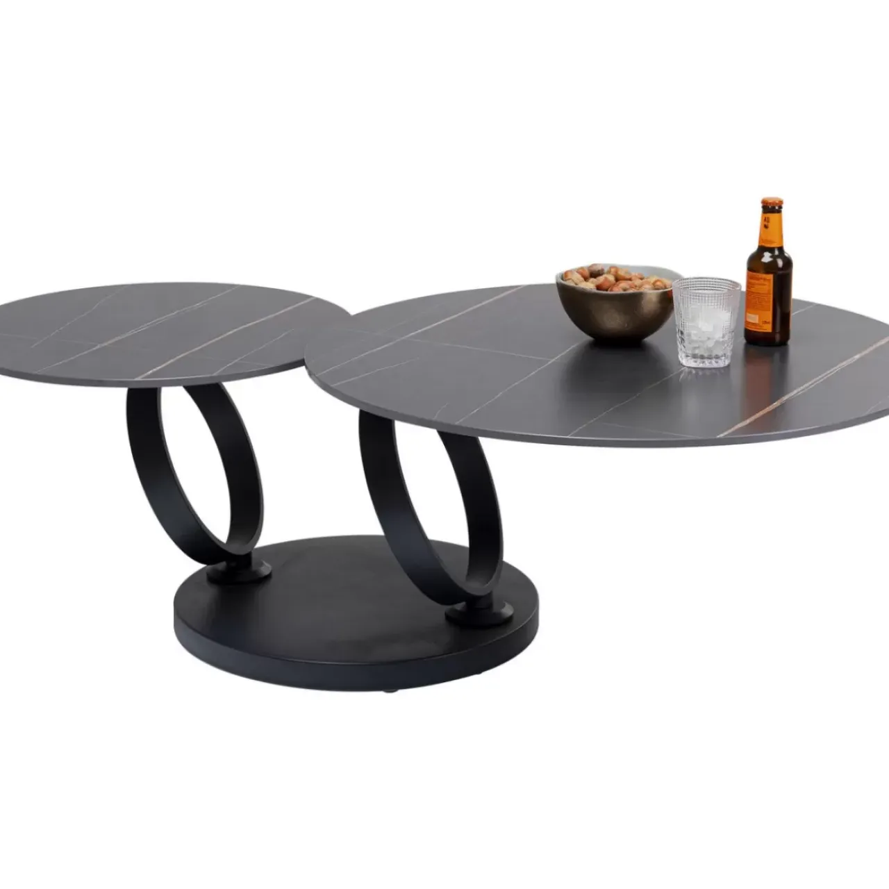 Tische-KARE Design Couchtisch Beverly Schwarz 133X80Cm